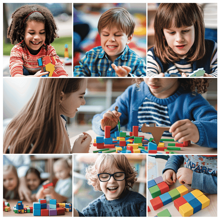 Collage of individuals with autism engaging in various activities, conveying hope and inclusion